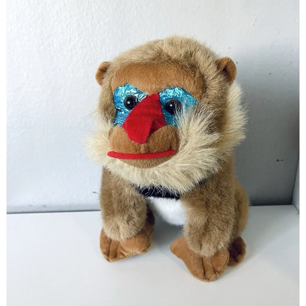 Vintage Rare Tony Toys Monkey Mandrill‎ Soft Plush Stuffed Animal